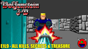 Wolfenstein 3D (ECWolf) - E1L9 Boss Floor - 100% No Commentary