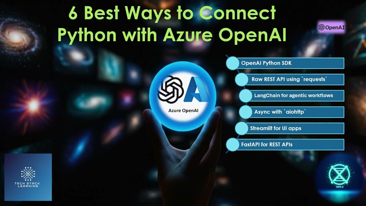 6 Best Ways to Connect Python with Azure OpenAI | Complete Integration Guide  #azureopenai #python