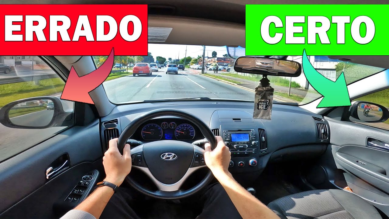 VOCÊ REGULOU O RETROVISOR ERRADO A VIDA INTEIRA! OLHA ESSE MACETE PRA ACABAR COM PONTO CEGO!
