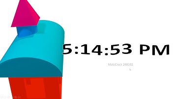 MatsClock 280102 - Free PowerPoint Digital Clock PPT Timer Slide Home