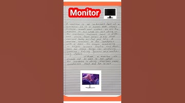 Essay On Monitor | Monitor Essay In English | Essay On Computer Monitor #monitor #computer#short
