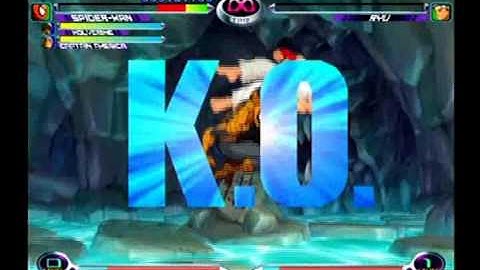 Marvel vs. Capcom 2 - Wolverine, Spider-Man, Captain America (Part 2)