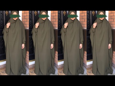 DIY!! How to cut and sew Jilbab (Easy tutorial)| Khimar tutorial