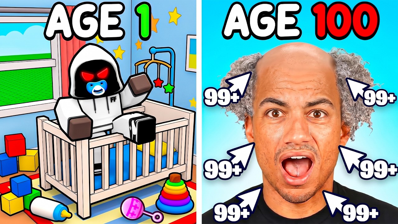 Roblox, But EVERY SECOND I Get OLDER..