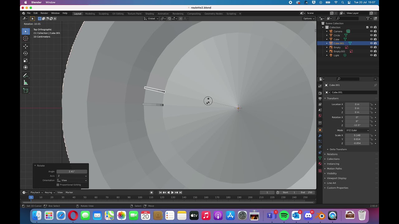 Creating a roulette wheel from start to finish on Blender - YouTube