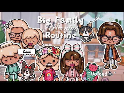 || Big family routine || Productive realistic day in the life!!🎀🧸 *voiced🔈*