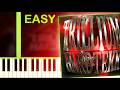 TRILLIUM HARDTEKK - EASY Piano Tutorial