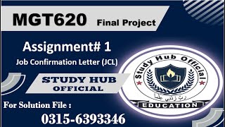 MGT620 Assignment 1 solution  FA2024 JCL #mgt620