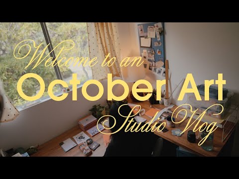 October Art Studio Vlog 🎨 Adobe Max, Home Projects, Painting & More