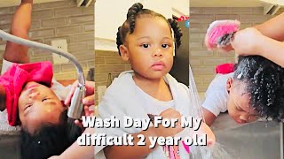 Hair Washing Day For My Difficult 2 year old