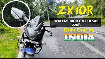 Installing ZX10r Mirror On Pulsar 220F || ZX10R || Pulsar 2220f Modification ||