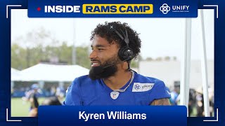 Kyren Williams Talks About 2024 Goals, Growing Up A Rams Fan, Being A Dog Dad | Inside Rams Camp