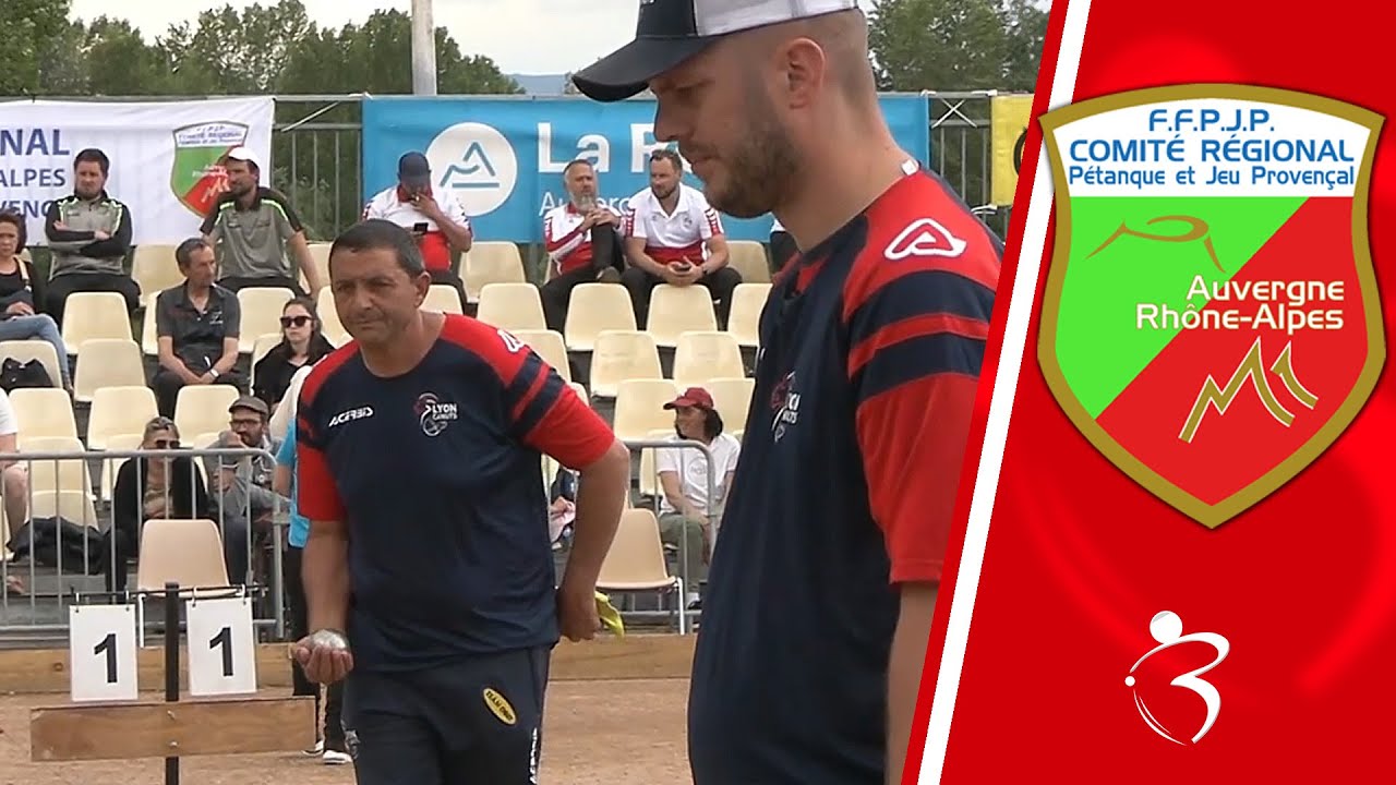 Miniature : Huitième du triplette : MOLINAS vs CHARPENTIER - Championnat Auvergne Rhône-Alpes de pétanque 2024