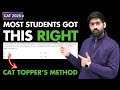 🎯 How to Solve a CAT Question Like a 100%iler | CAT Preparation