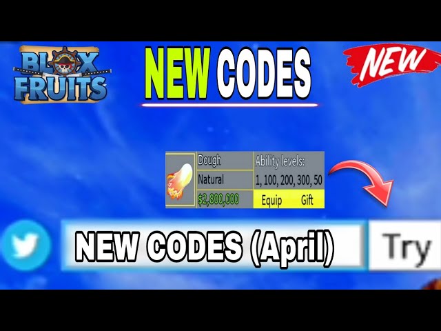Novos Códigos do Blox Fruits para Abril de 2023 - Dluz Games