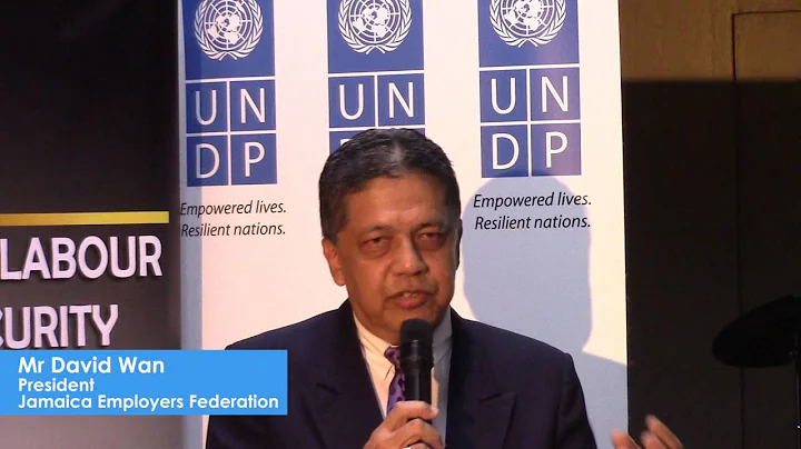 UNDP Jamaica: JEF’s David Wan is advocating for a CARICOM-based unemployment insurance scheme