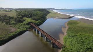 [4K]20230814 御西川橋梁＠旧国鉄興浜南線跡