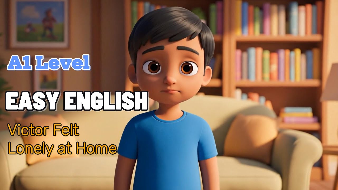 Victor Felt Lonely at Home | Easy English Listening for Beginners (A1 Level)