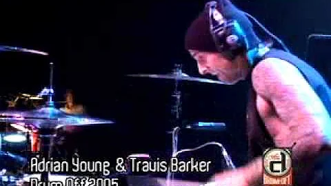 TRAVIS BARKER & ADRIAN YOUNG AT GUITAR CENTER'S DR...
