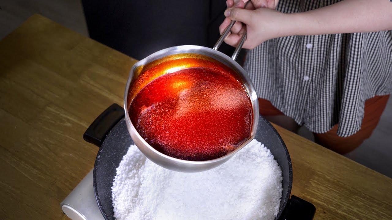 불닭소스 2000g으로 소금 끓이기