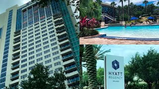 Hyatt Regency Orlando | Orange County Convention Center| Tower 2 Pool view room tour