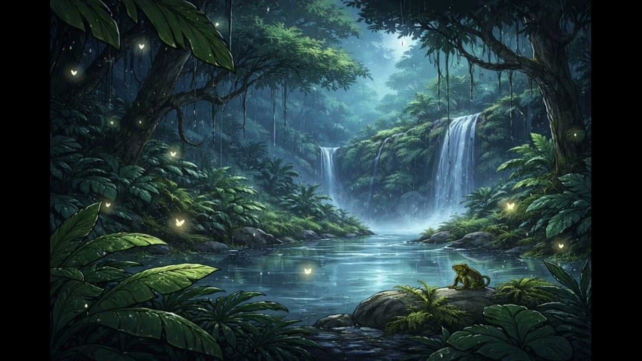 BIRD CHIRPING & WATERFALL White noise for SLEEP and MEDITATION. 80% sleep within 15 minutes. 