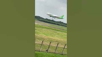 Detik-detik Pesawat Citilink Saat Mau Landing di Bandara Soekarno hatta #shorts