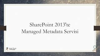 SharePoint 2013'te Managed Metadata Servisi