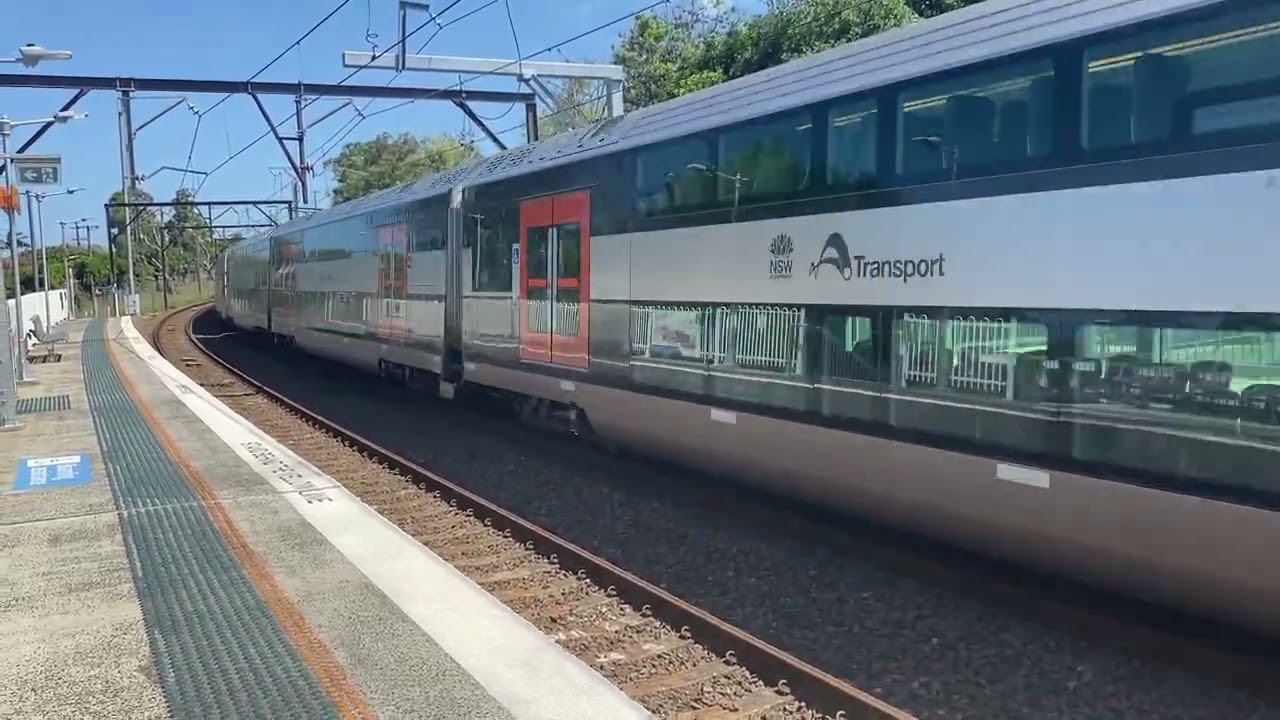 A cement train from Newcastle to Goulburn  and a Mariyung D set going to Newcastle ￼￼￼