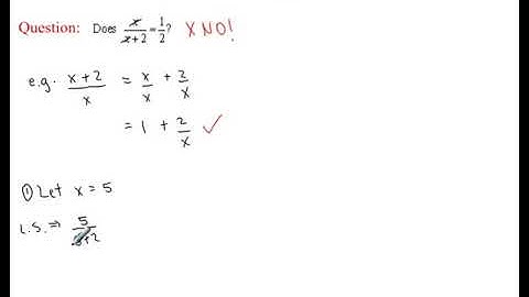 Avoiding Common Math Mistakes - Simplifying