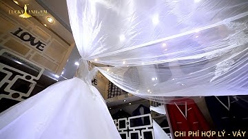 Váy cưới trắng cách điệu voan dài thướt tha | Chụp Ảnh Cưới Chuyên Nghiệp Tại HCM