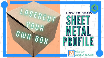 Learn Onshape: Sheet Metal Profiles - Laser Cut Your Own Folding Box Design