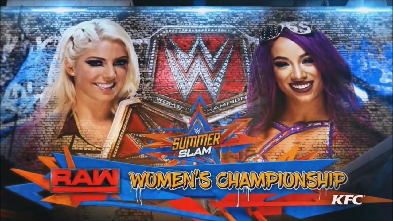 WWE SummerSlam 2017: Alexa Bliss vs. Sasha Banks - Official Match Card