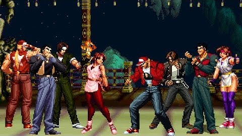 [KOF Mugen] Memorial | KOF Classic Team (Kyo, Terry, Yuri, Robert) vs KOF Memorial Team [ 4vs4 ]