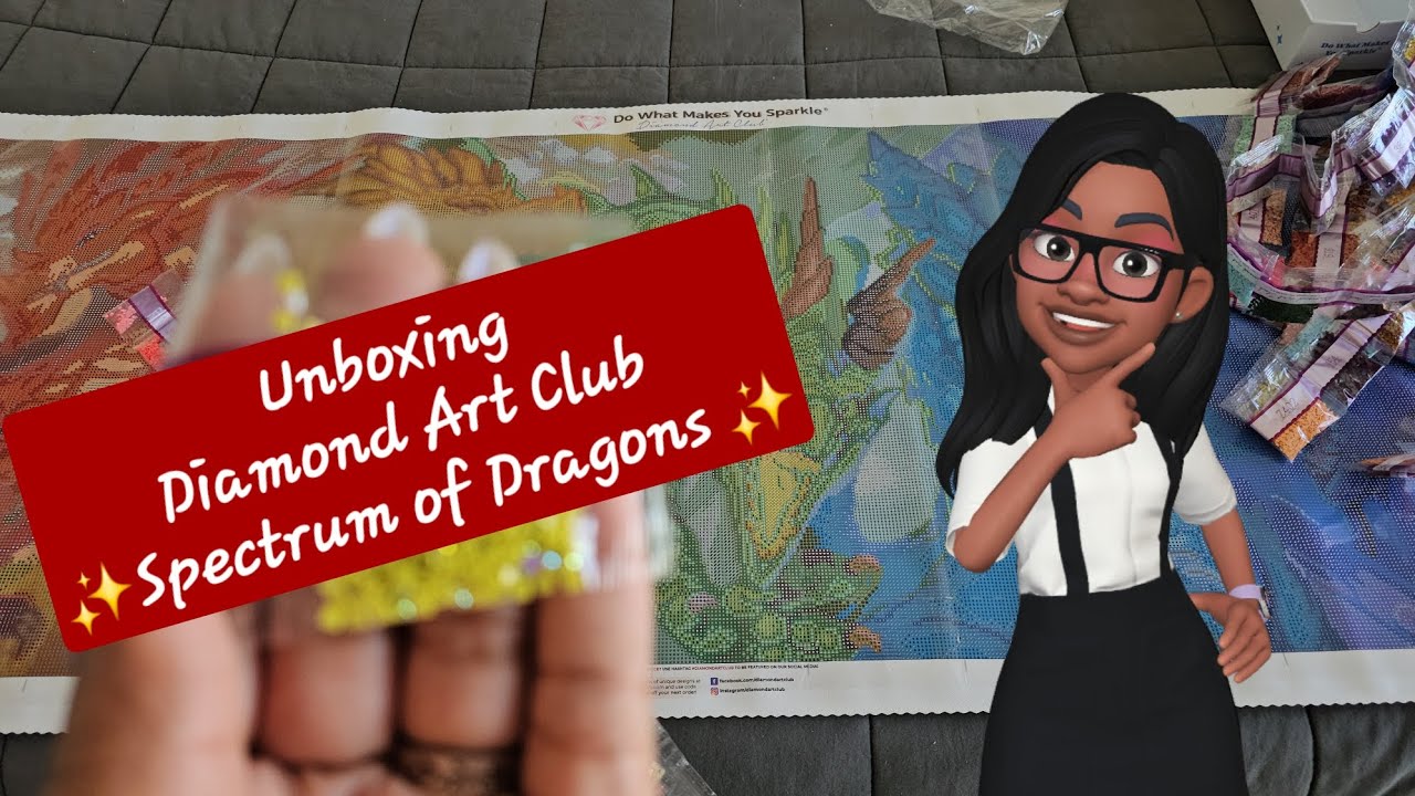 Распаковка набора Diamond Art Club ✨️ Spectrum of Dragons 🐉 ✨️