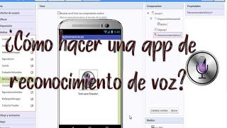 ¿Cómo hacer una app de reconocimiento de voz? AppyBuilder En español screenshot 3