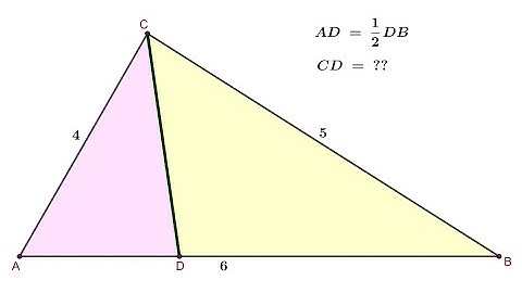 Find CD. || Triangle ABC.||  Stewart