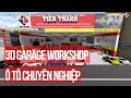 Mô hình 3D mặt bằng gara ô tô workshop sửa chữa chuyên nghiệp