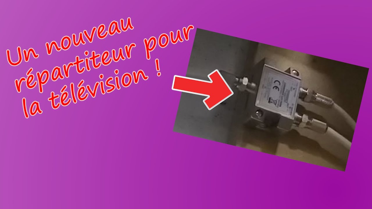 Kit D'installation Antenne TV Pour 2 Télés - Unispectra : Répartiteur + Câble 20m + Connecteurs