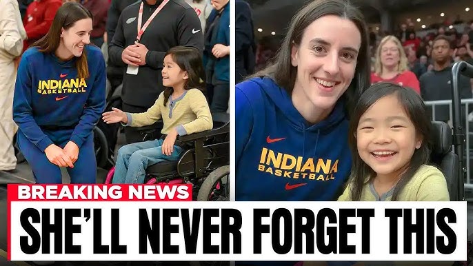 Caitlin Clark Picked Up a Young Fan for a Photo and the Crowd ERUPTED