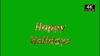 christmas text green screen animation free download