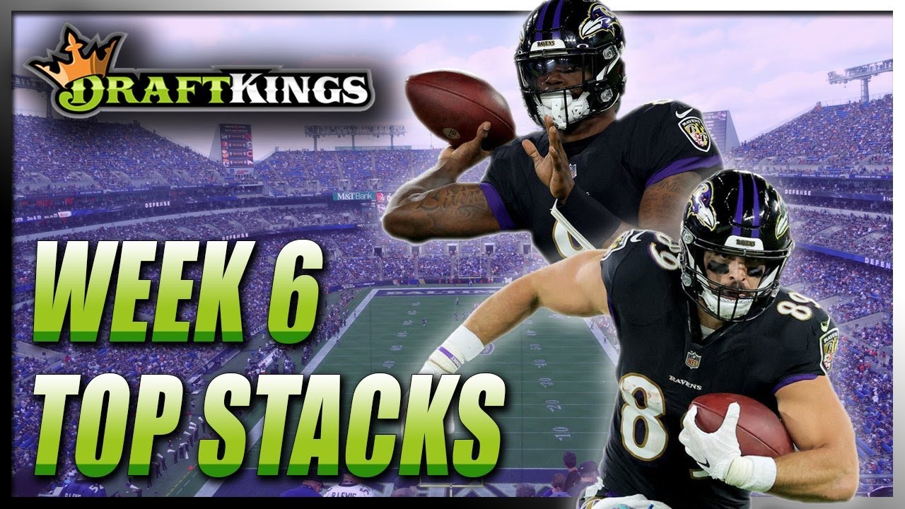 DRAFTKINGS WEEK 6 TOP STACKS: NFL DFS PICKS & ROTOGRINDERS LINEUP