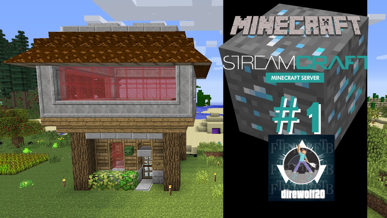 Minecraft - Streamcraft Server DireWolf20 - Episode 1 - New Server New ...