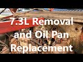 7.3L Power Stroke Engine Removal and Oil Pan Replacement