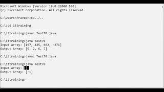 Java Array Programs