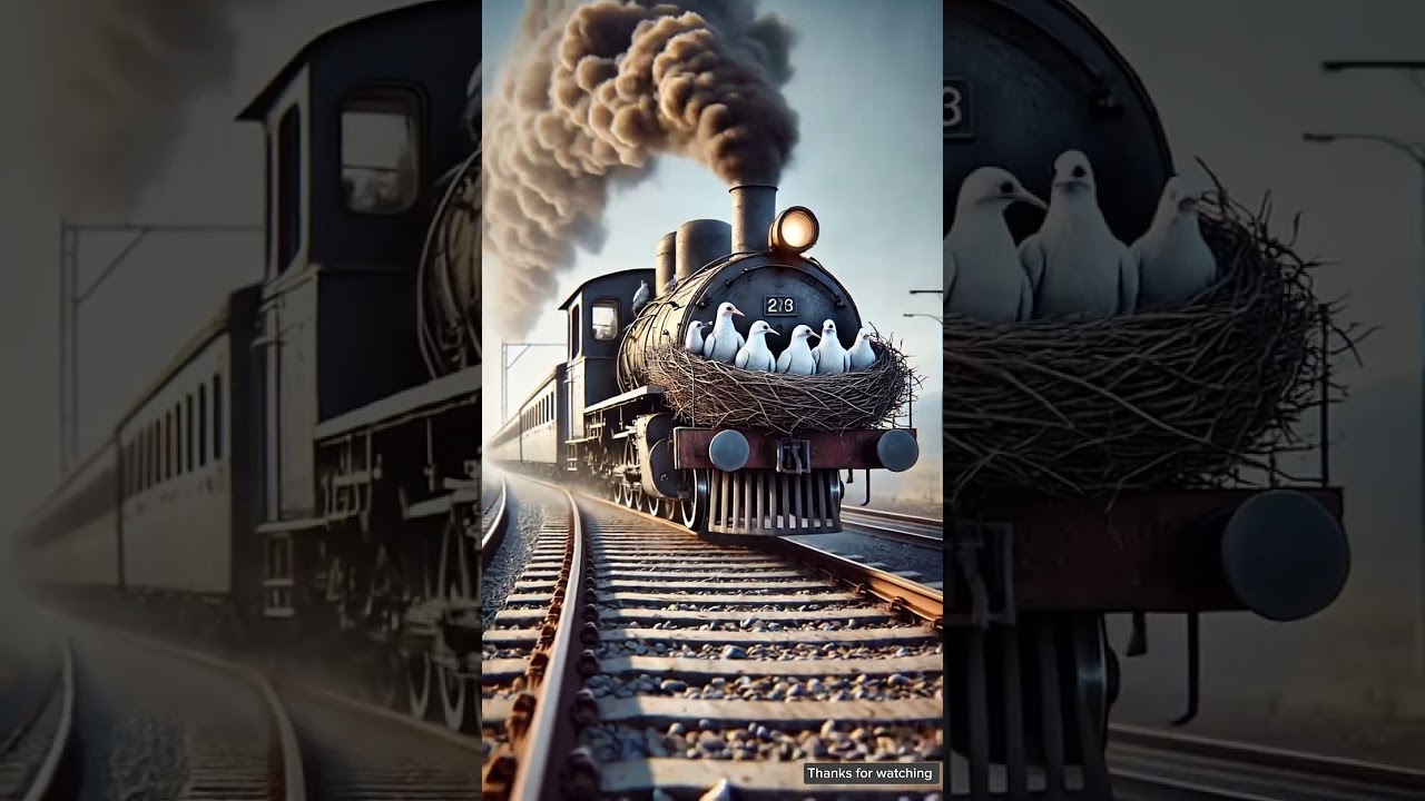 The story of a pigeon making a nest on the train and laying lots of eggs 😭 