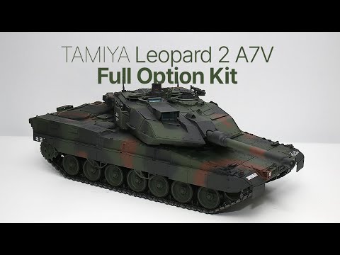 1/16 R/C Tamiya Leopard 2 A7V Full Option Kit | NATO 3 COLOR