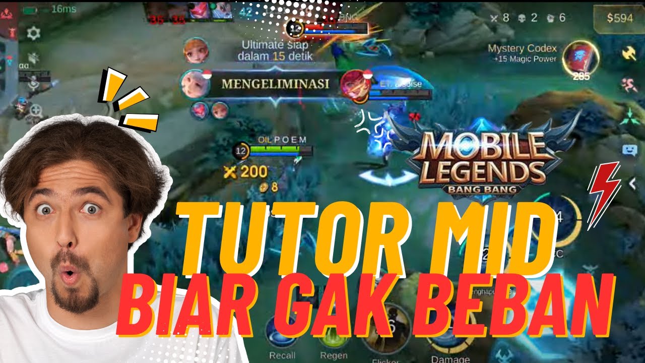 TUTOR MID BIAR GAK BEBAN!!! - MOBILE LEGEND