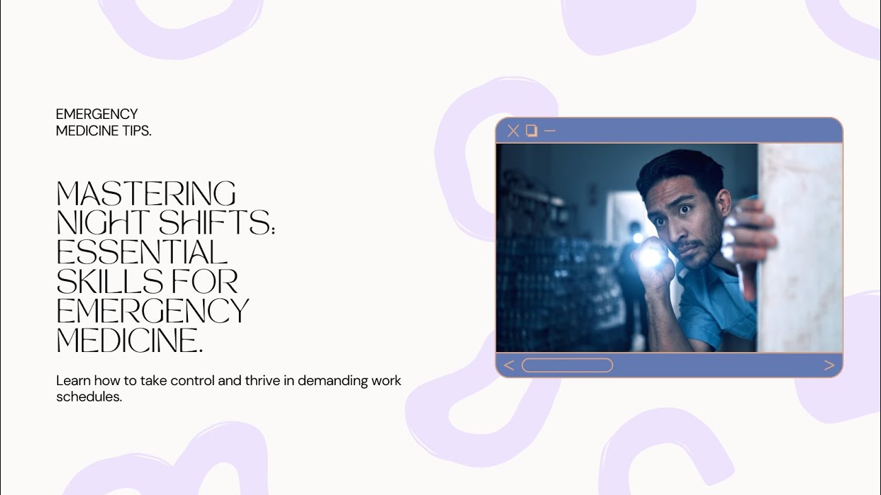 Night Shifts Strategies in the #emergencymedicine - YouTube