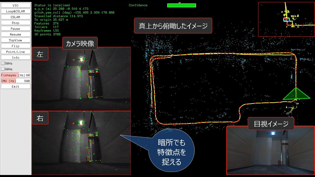 自己位置推定システム with Vision-based Navigation Software